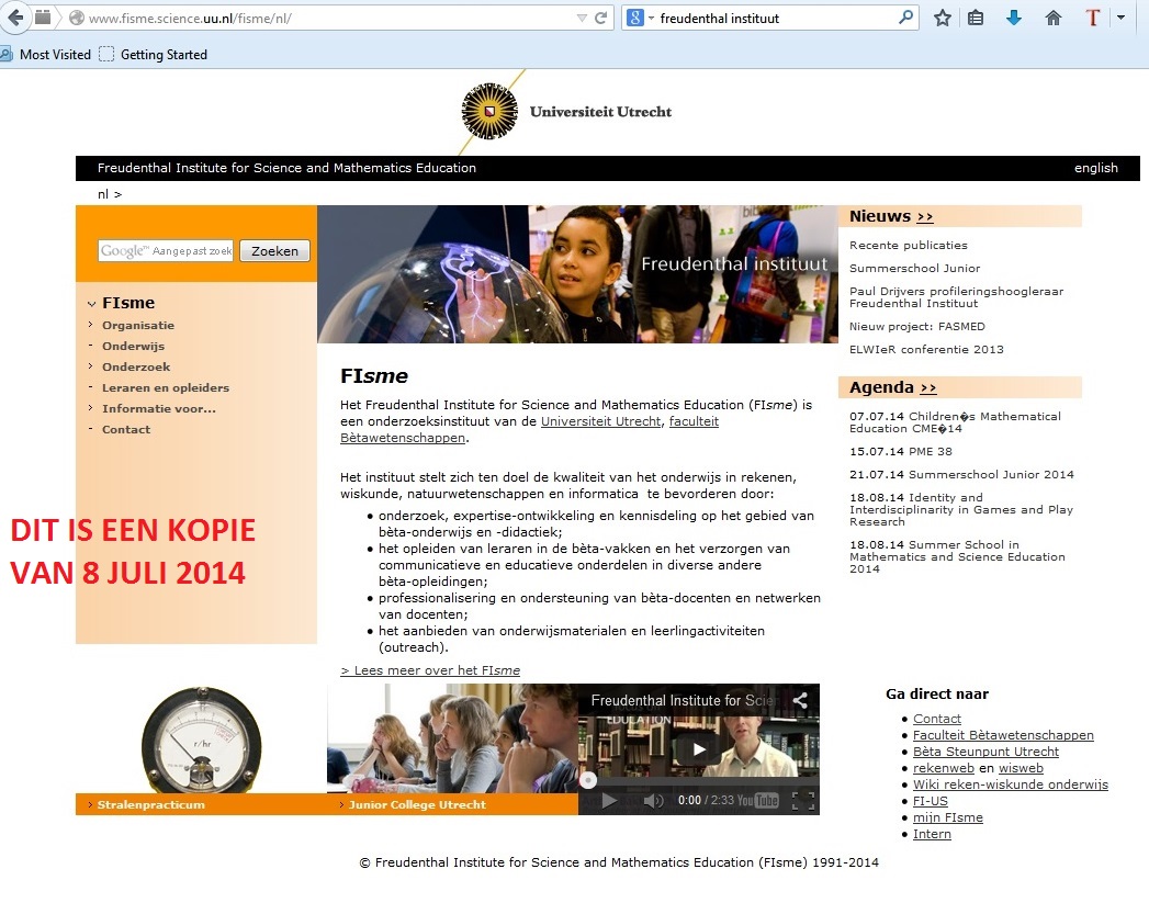 Homepage FIsme 8 juli 2014